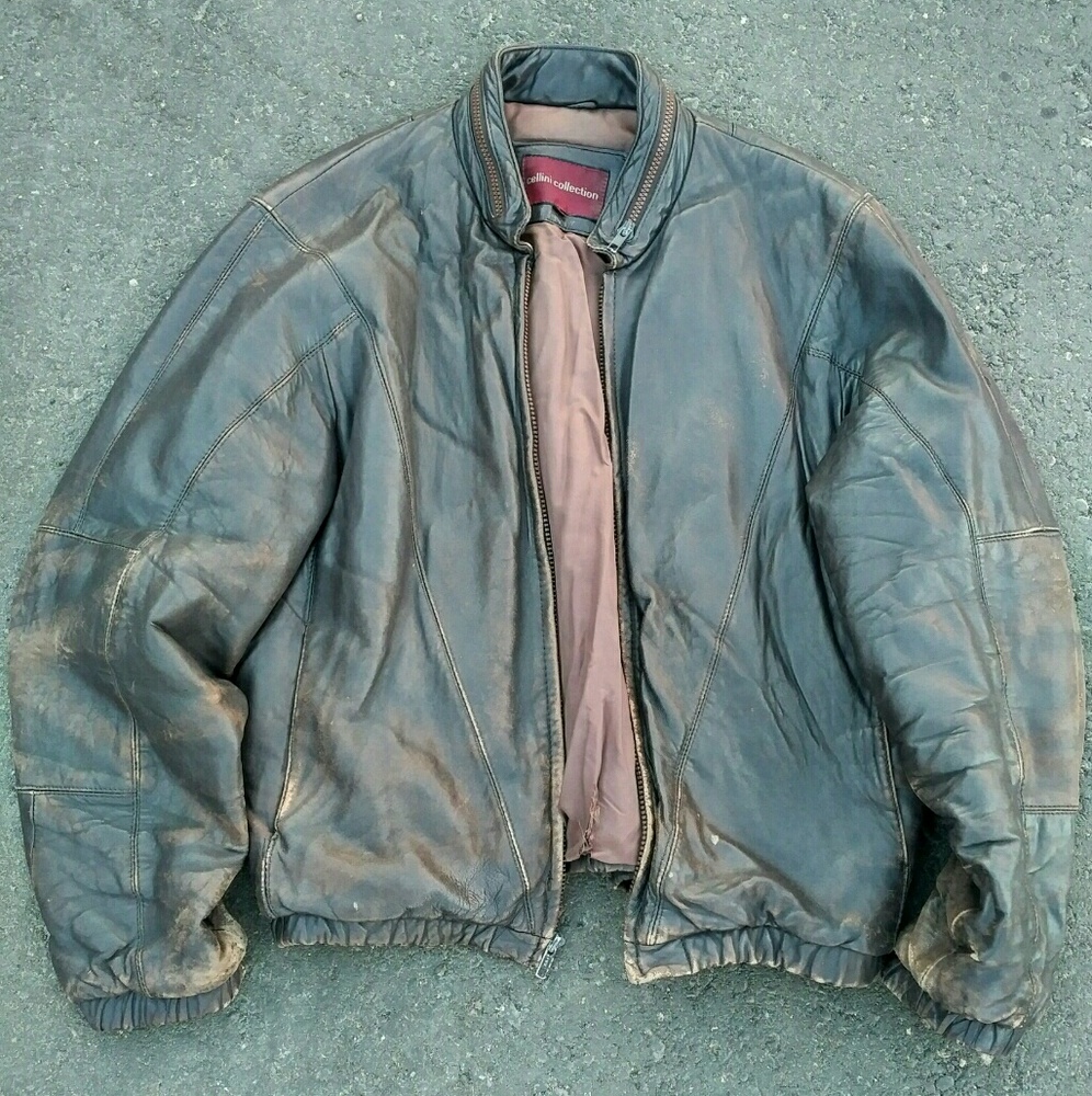 Med Brown Leather Jacket